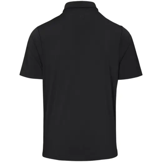 Mens Masters Golf Shirt Black Back